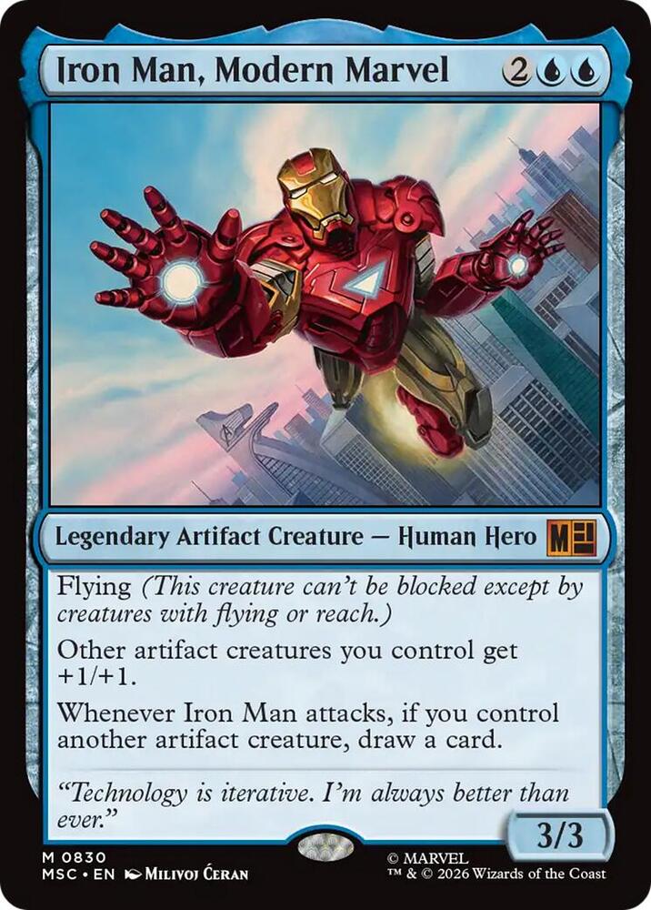 Iron Man, Modern Marvel - Blue