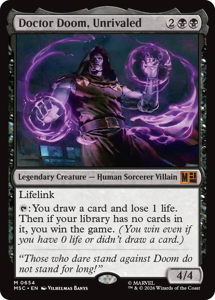 Doctor Doom, Unrivaled - Black