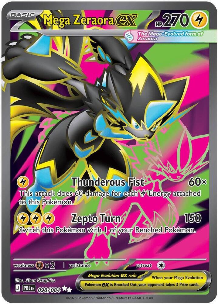 Mega Zeraora EX - Lightning