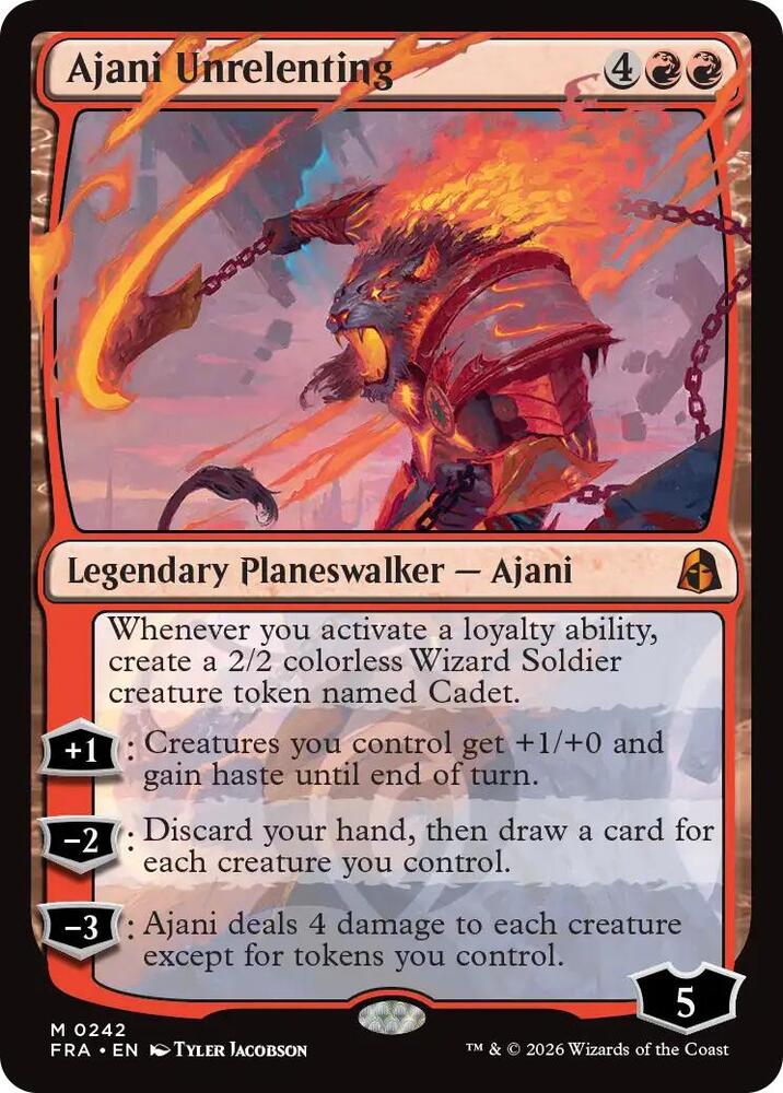 Ajani Unrelenting - Red