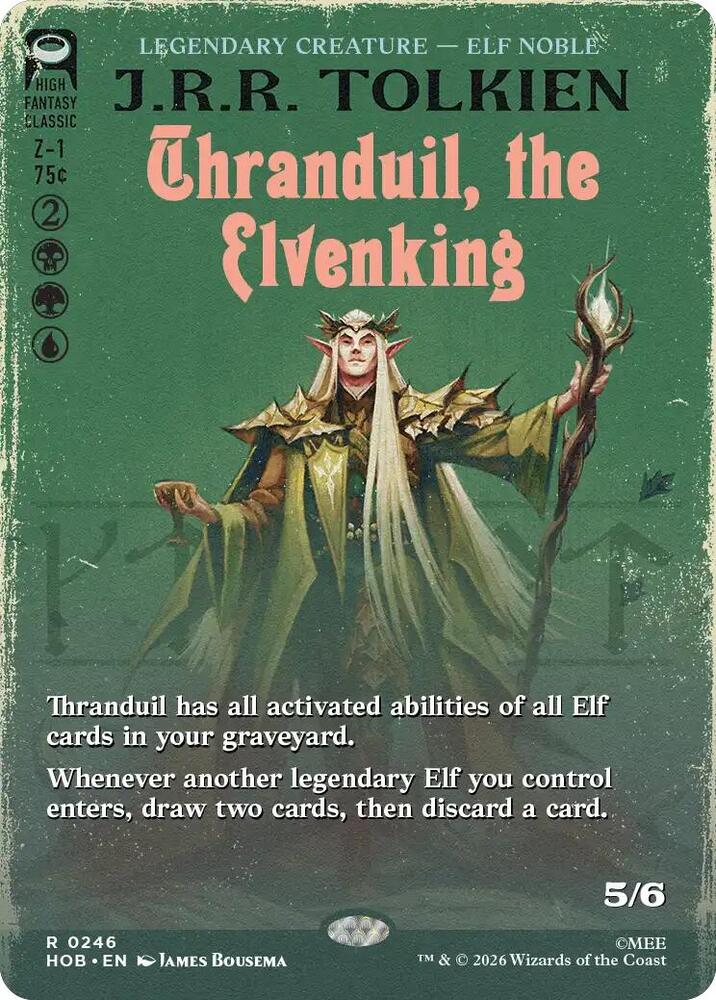 Thranduil, the Elvenking - Black/Green/Blue
