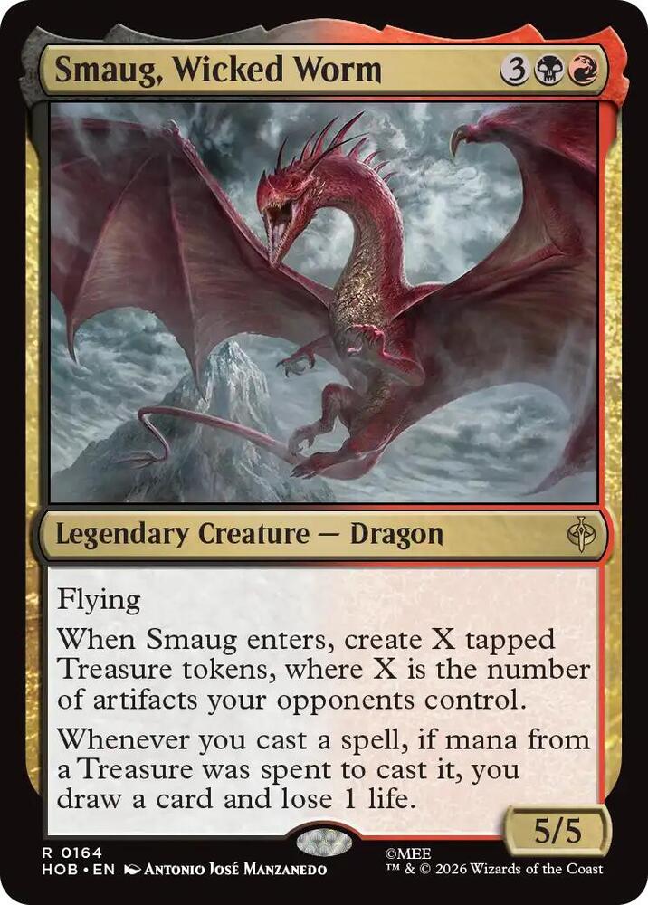 Smaug, Wicked Worm - Black/Red