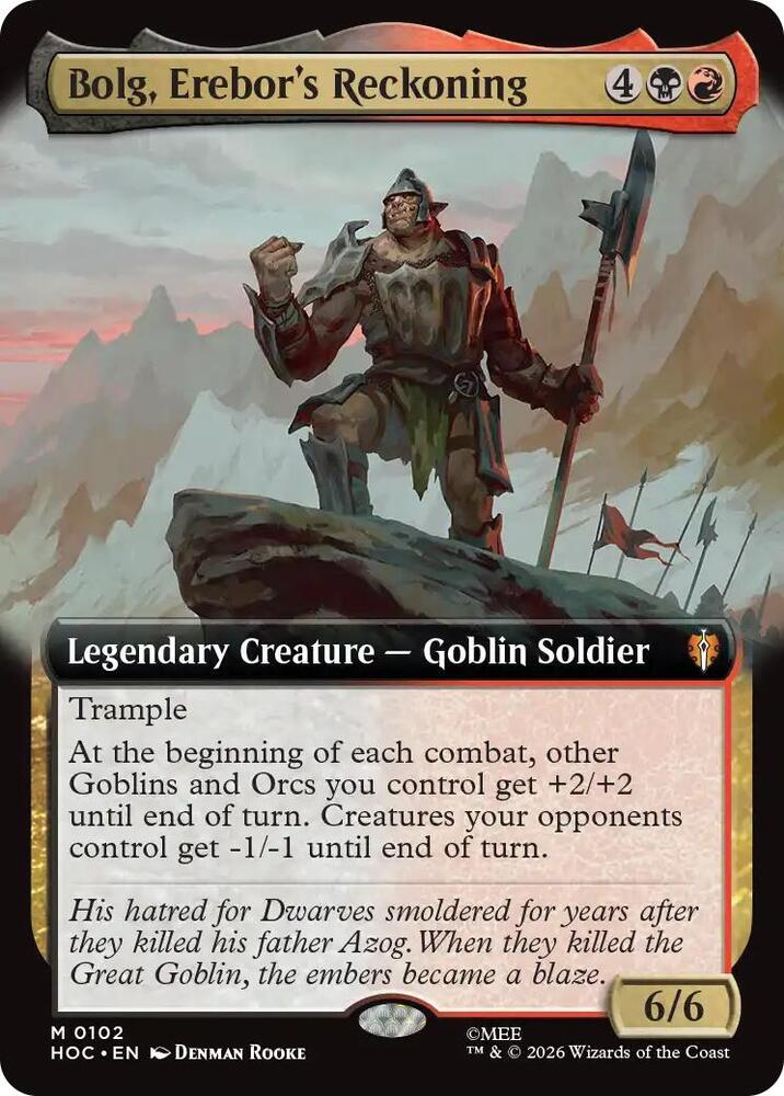 Bolg, Erebor's Reckoning - Black/Red