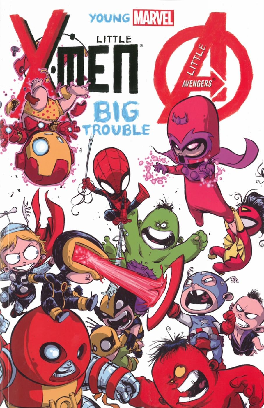 Young Marvel Little X-Men, Little Avengers: Big Trouble TPB (Pre-Owned)