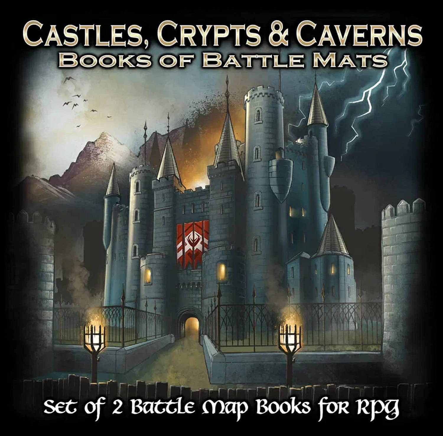 Loke Castles, Crypts & Caverns Books of Battle Mats