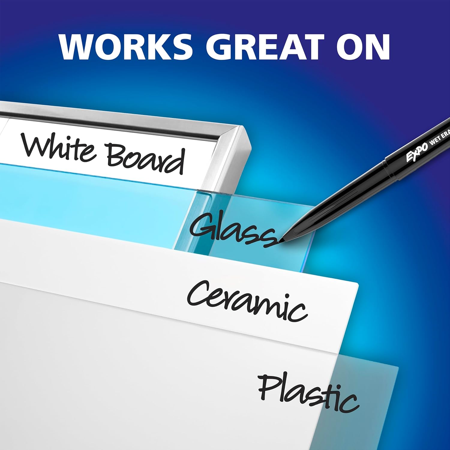 EXPO Wet Erase Marker Set - Fine Tip