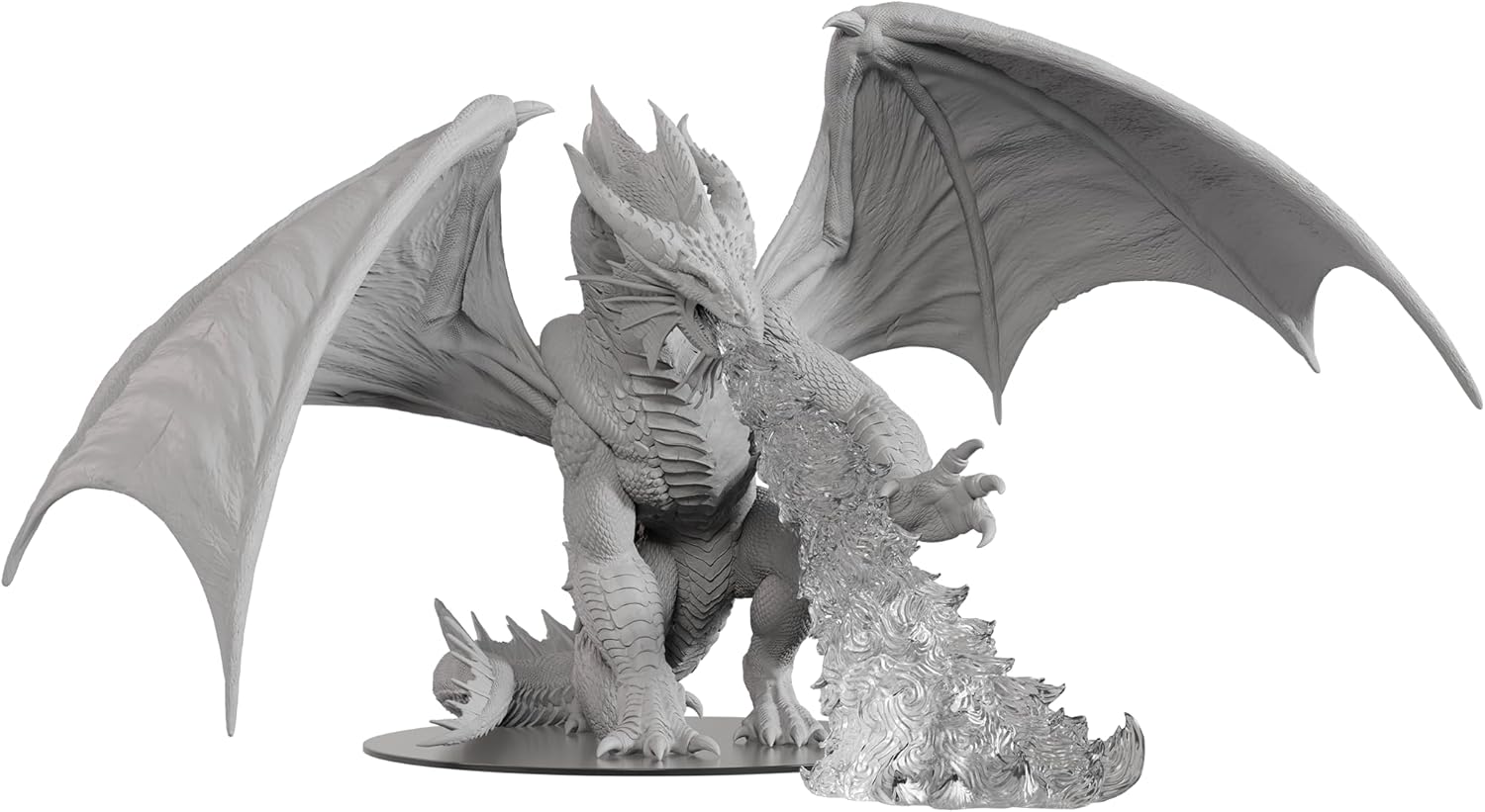 WizKids D&D Icons of The Realms: Gargantuan Bahamut UNPAINTED