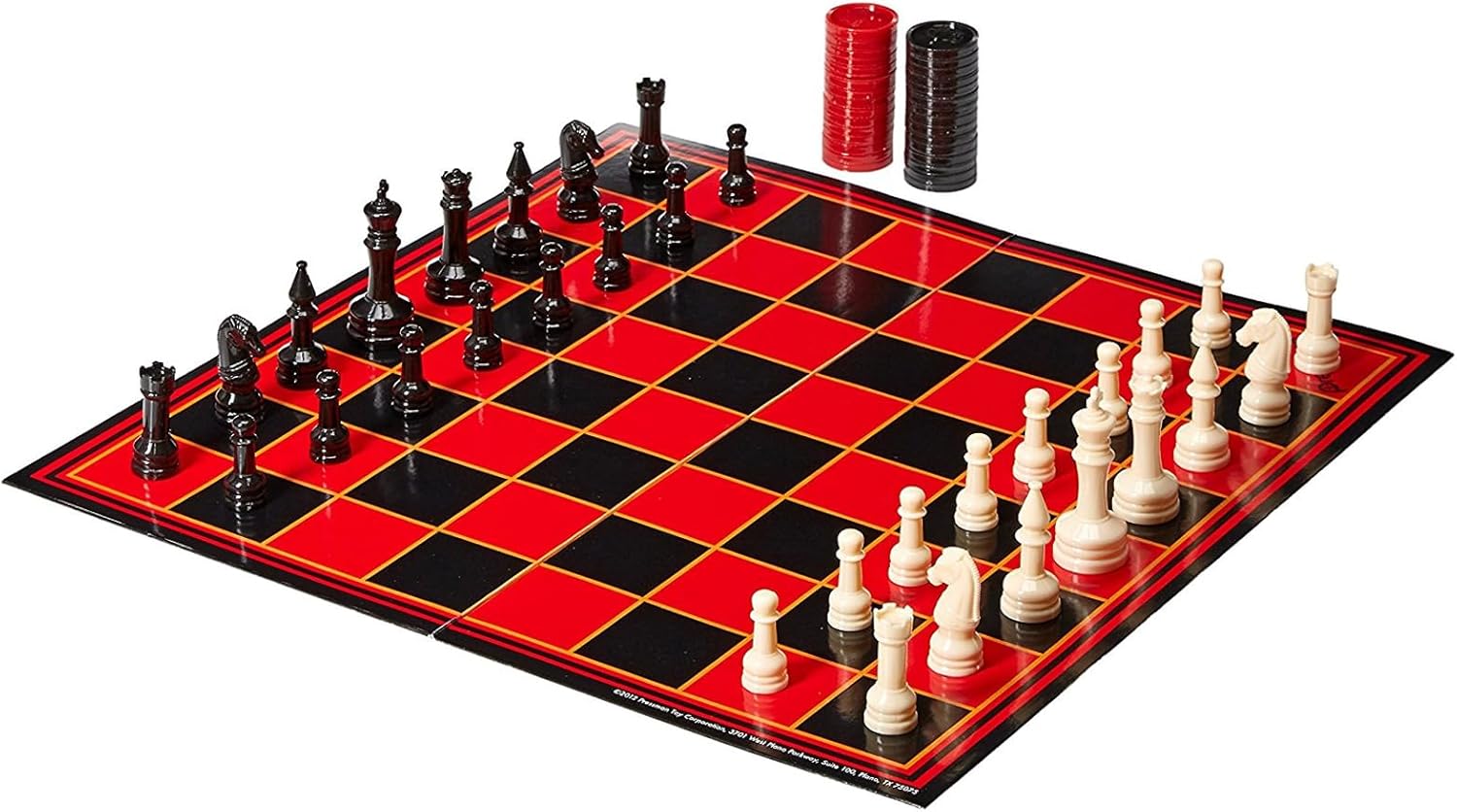 Pressman Chess / Checkers / Backgammon - 3 Games in One