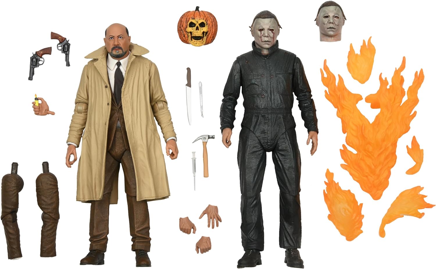 NECA Halloween II: Michael Myers & Dr. Loomis Figures