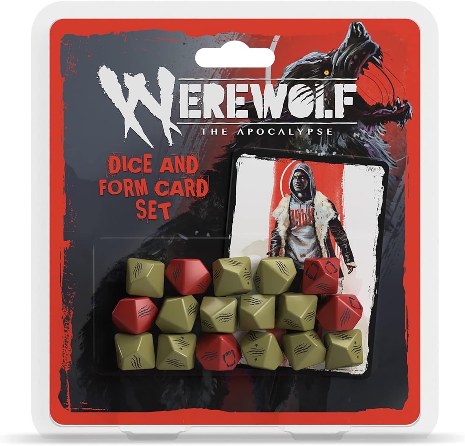 Werewolf: The Apocalypse 5th Edition Roleplaying Game Dice & Form Card Set