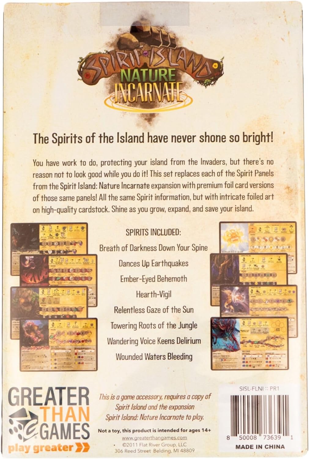 Spirit Island: Nature Incarnate (includes foil panels)