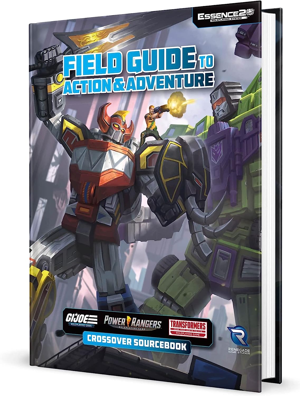 Essence20 Roleplaying System Field Guide to Action & Adventure Crossover Sourcebook Power Rangers G.I. Joe Transformers