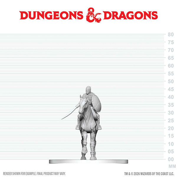 D&D Nolzur's Marvelous Miniatures: Unpainted Minis- Wave 29- Nimblewright Steed with Rider