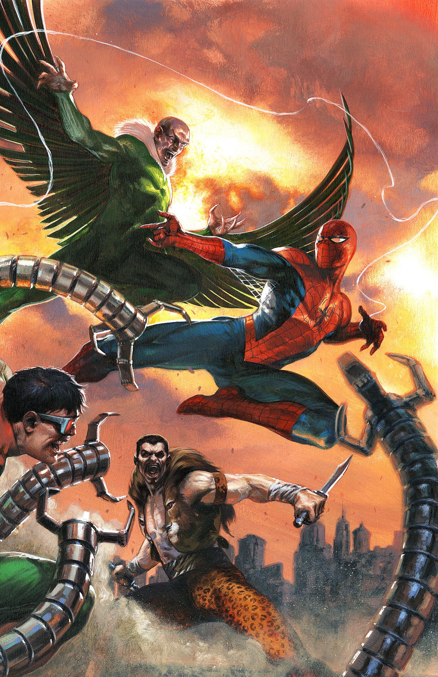 Amazing Spider-Man #54 Gabriele Dell'Otto 1:50 Connecting Full Art Variant
