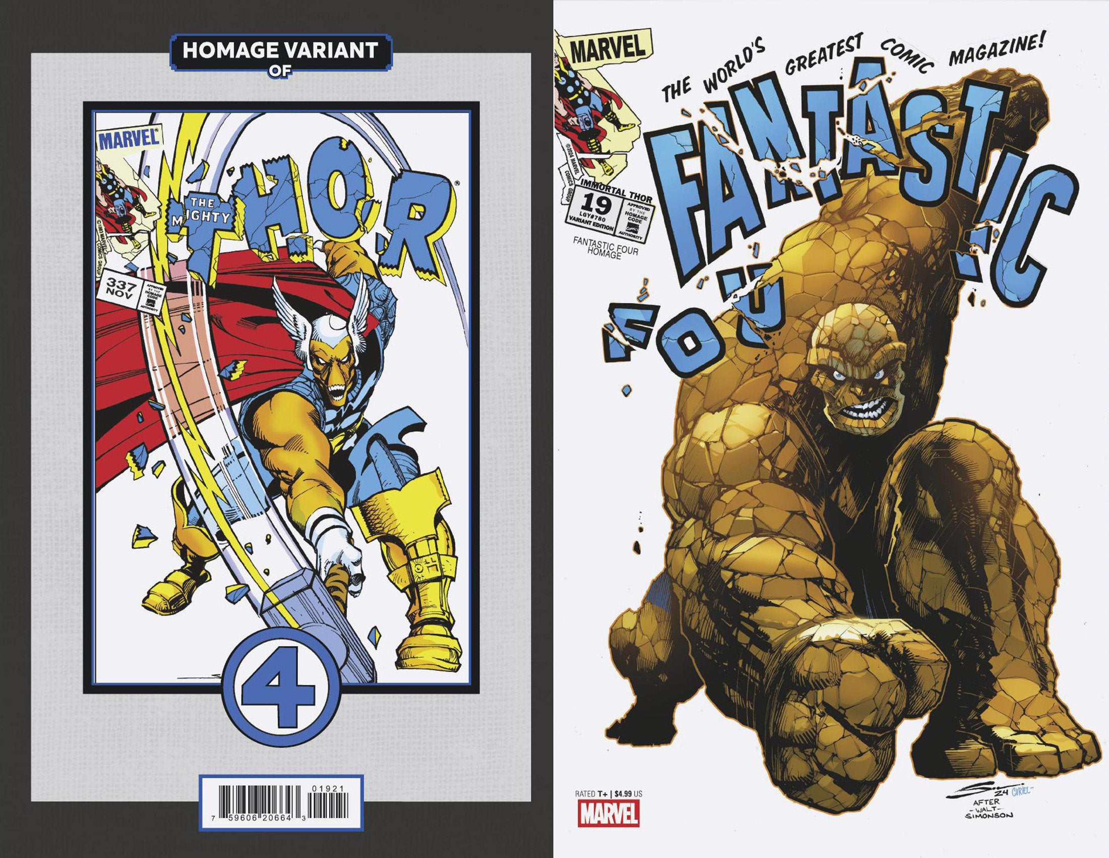 Immortal Thor #19 Sandoval Fantastic Four Homage Variant