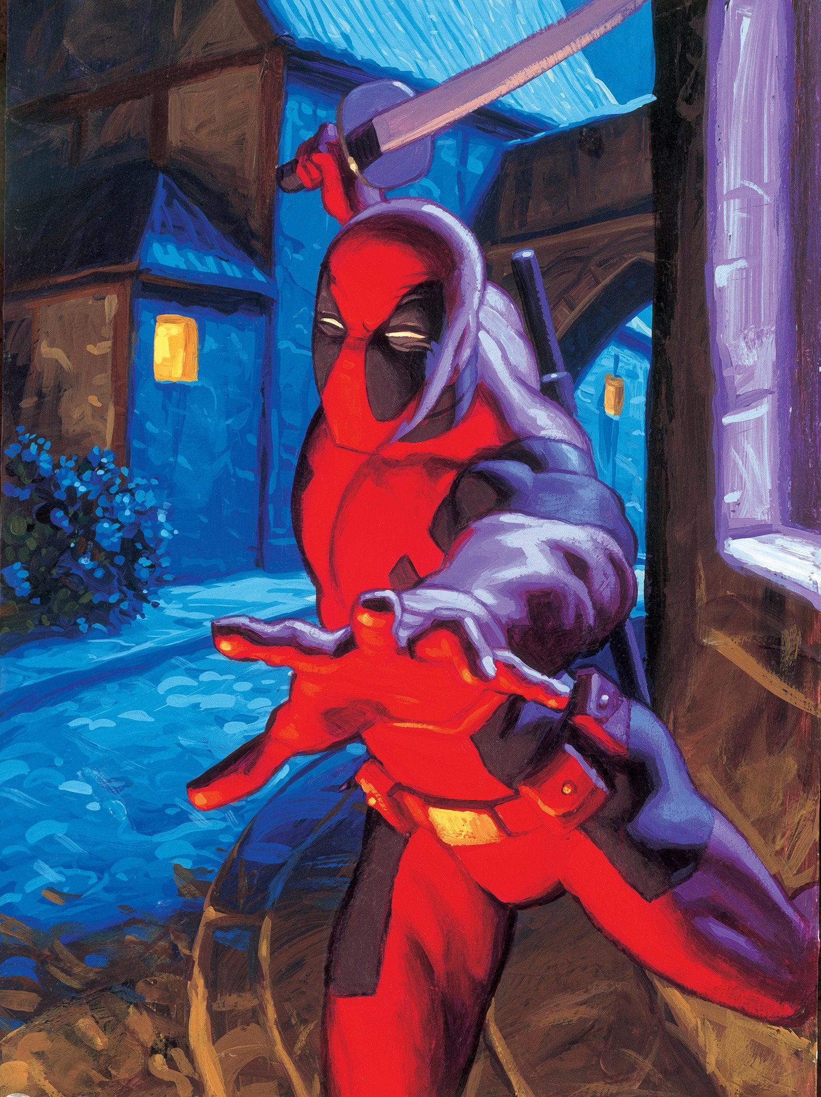 Deadpool #3 1:50 Greg And Tim Hildebrandt Deadpool Marvel Masterpieces III Full Art Variant