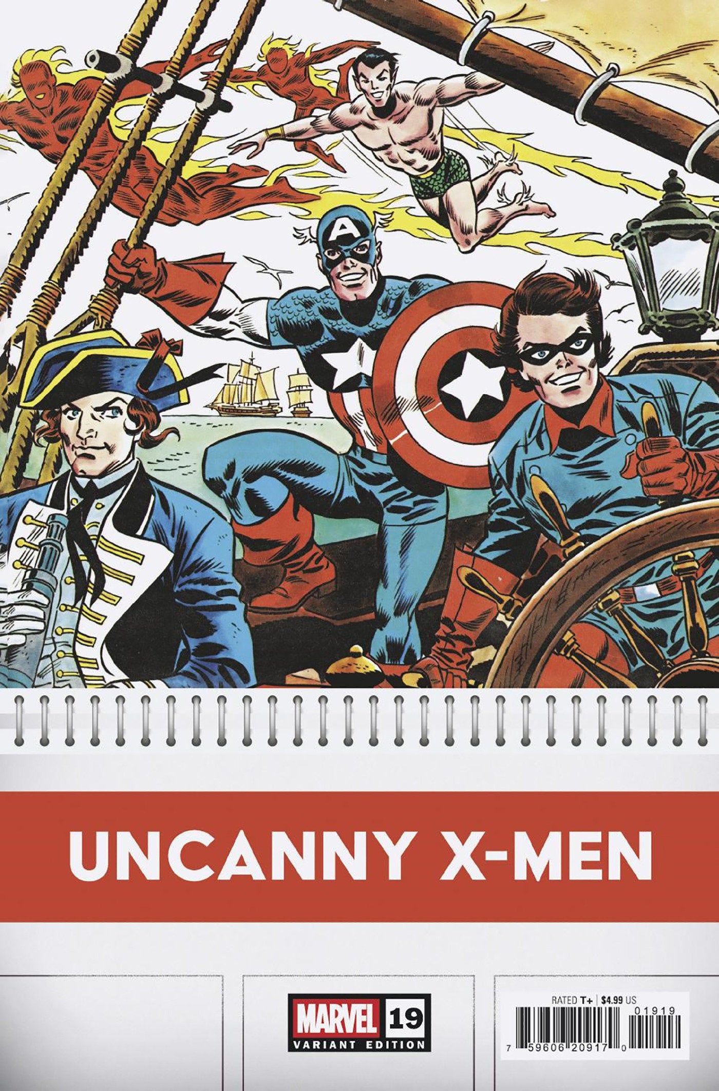 Uncanny X-Men #19 1:50 Frank Robbins Bicentennial Calendar Hidden Gem Variant