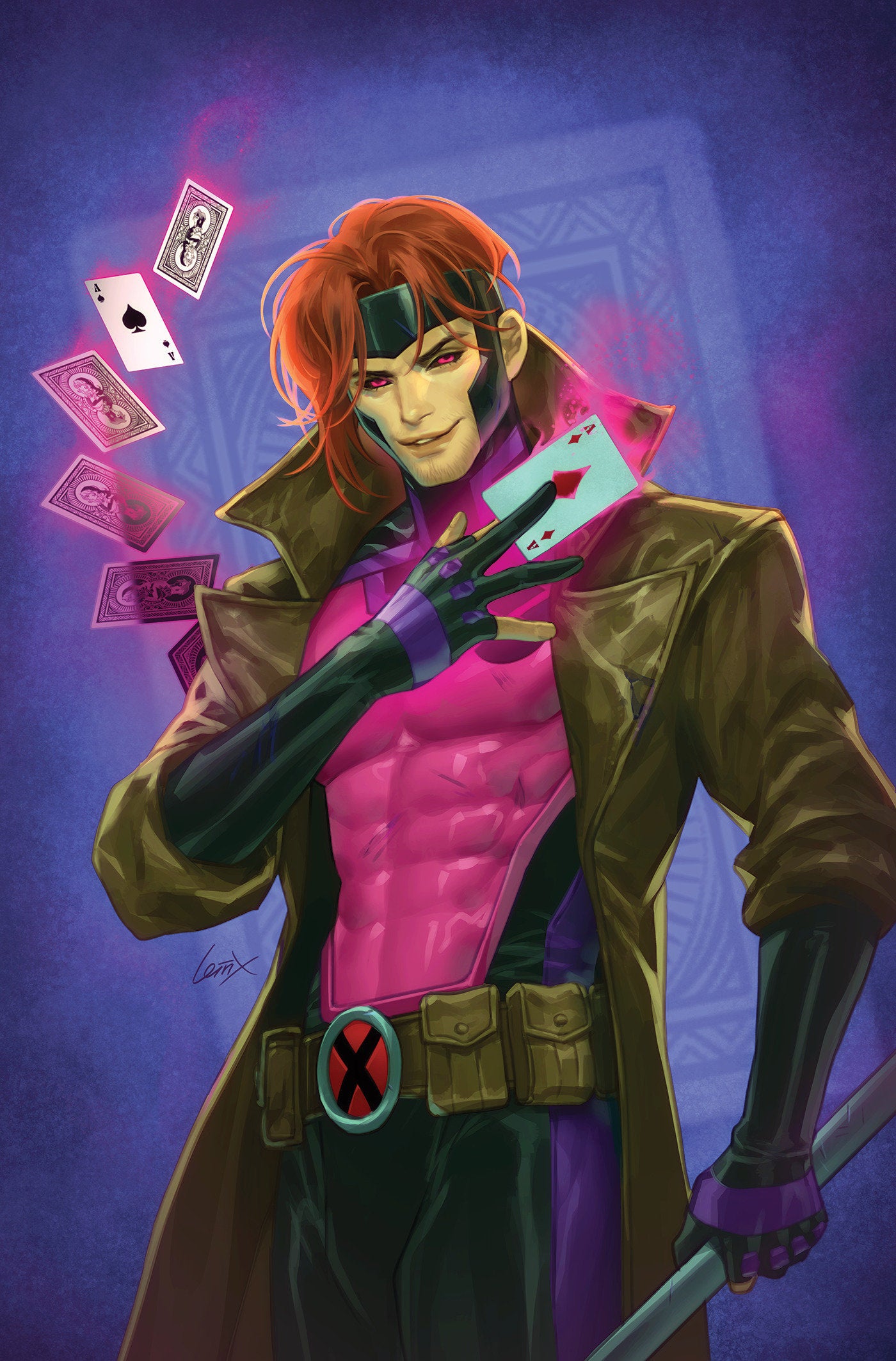Uncanny X-Men #27 1:50 Leirix Gambit Full Art Variant