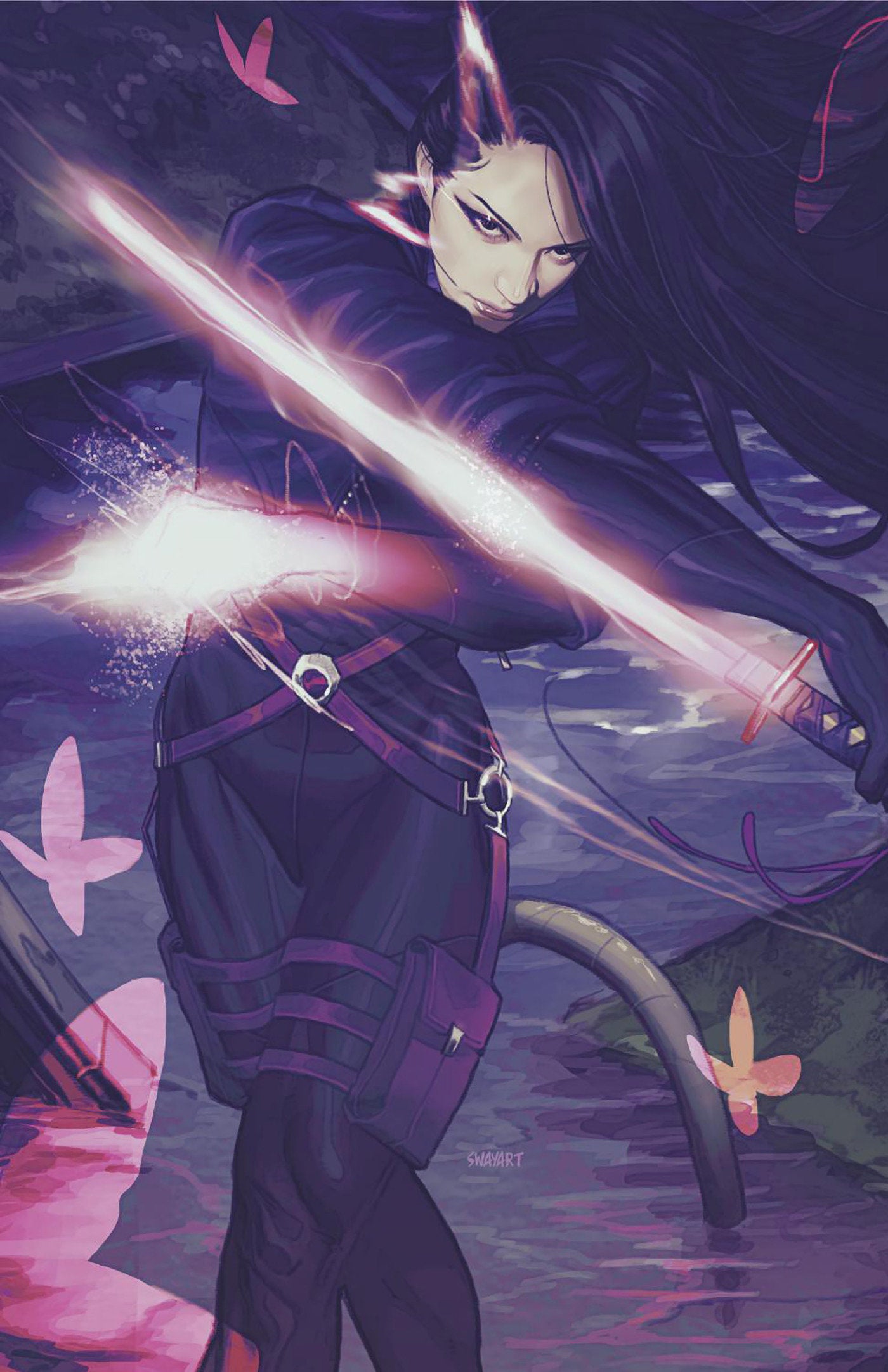 X Men #22 1:50 Joshua Swaby Psylocke Full Art Variant
