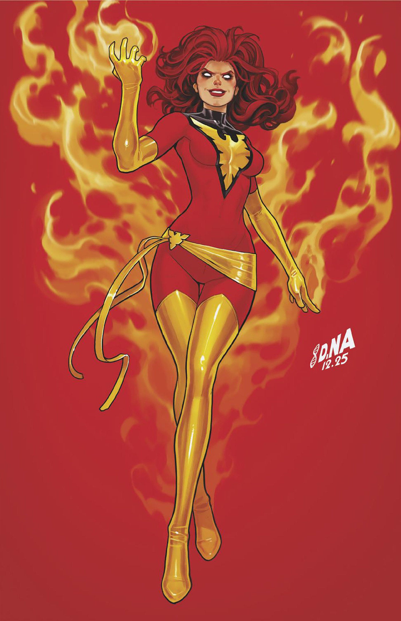 X-Men #25 1:50 David Nakayama Color Block Red Full Art Variant