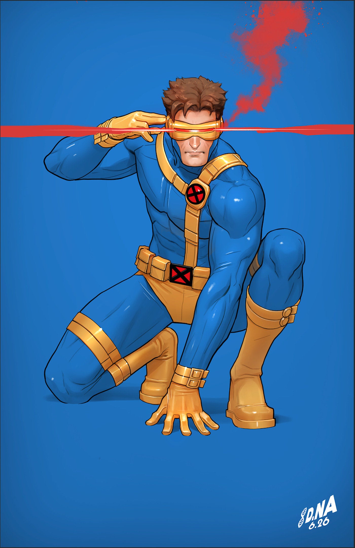 X-Men #33 1:50 David Nakayama Color Block Blue Full Art Variant