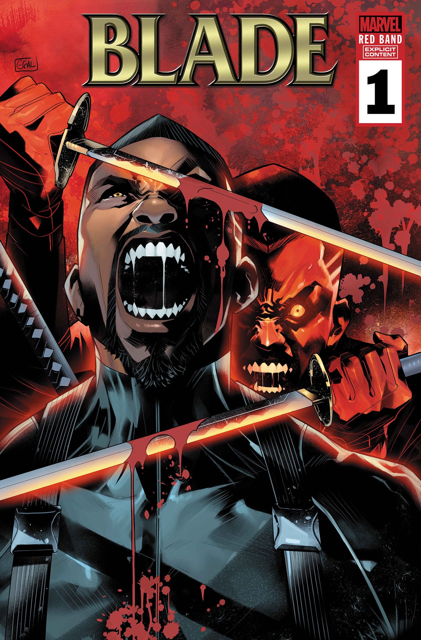 Blade: Red Band #1 1:25 Edwin Galmon Variant [Polybagged]