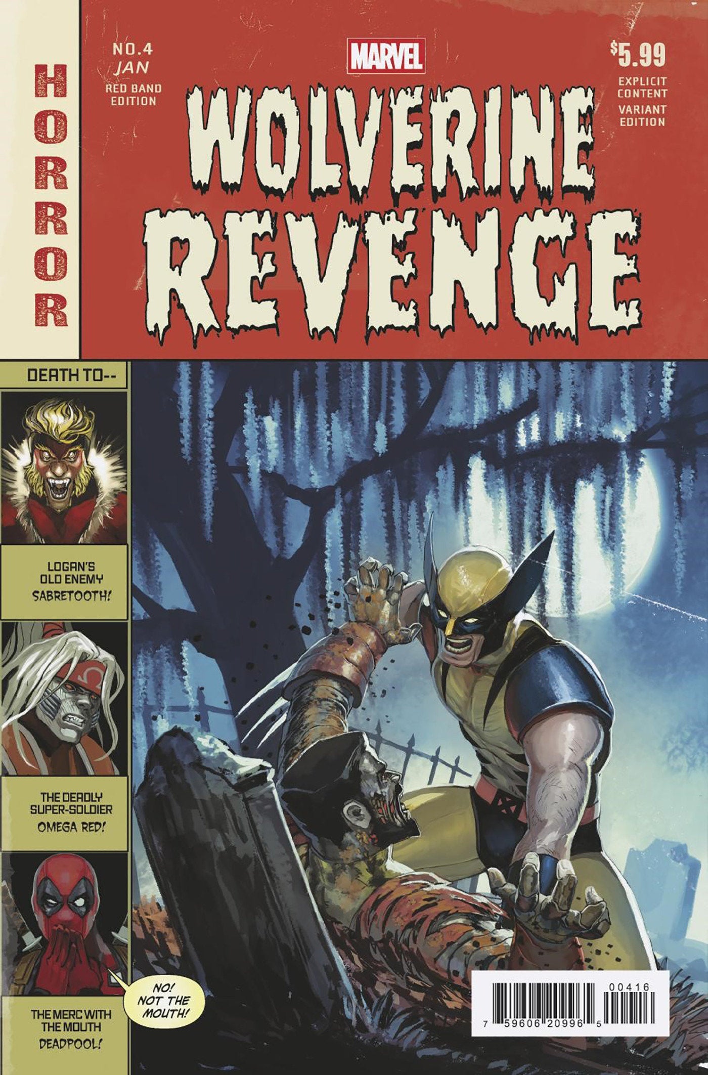 Wolverine: Revenge - Red Band #4 1:25 Stephanie Hans Homage Variant [Polybagged]