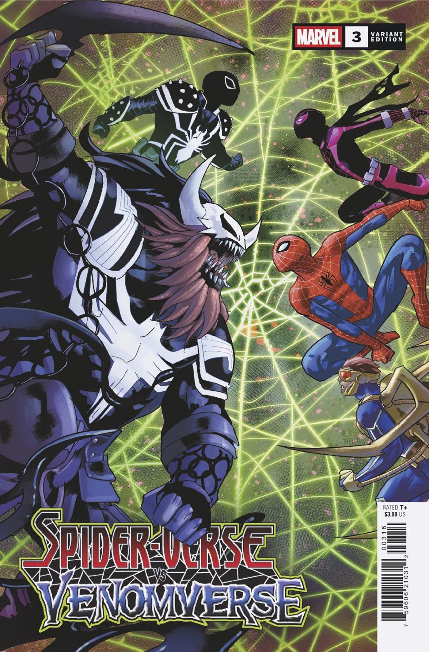 *Damaged* Spider-Verse vs. Venomverse #3 1:25 Jan Bazaldua Variant