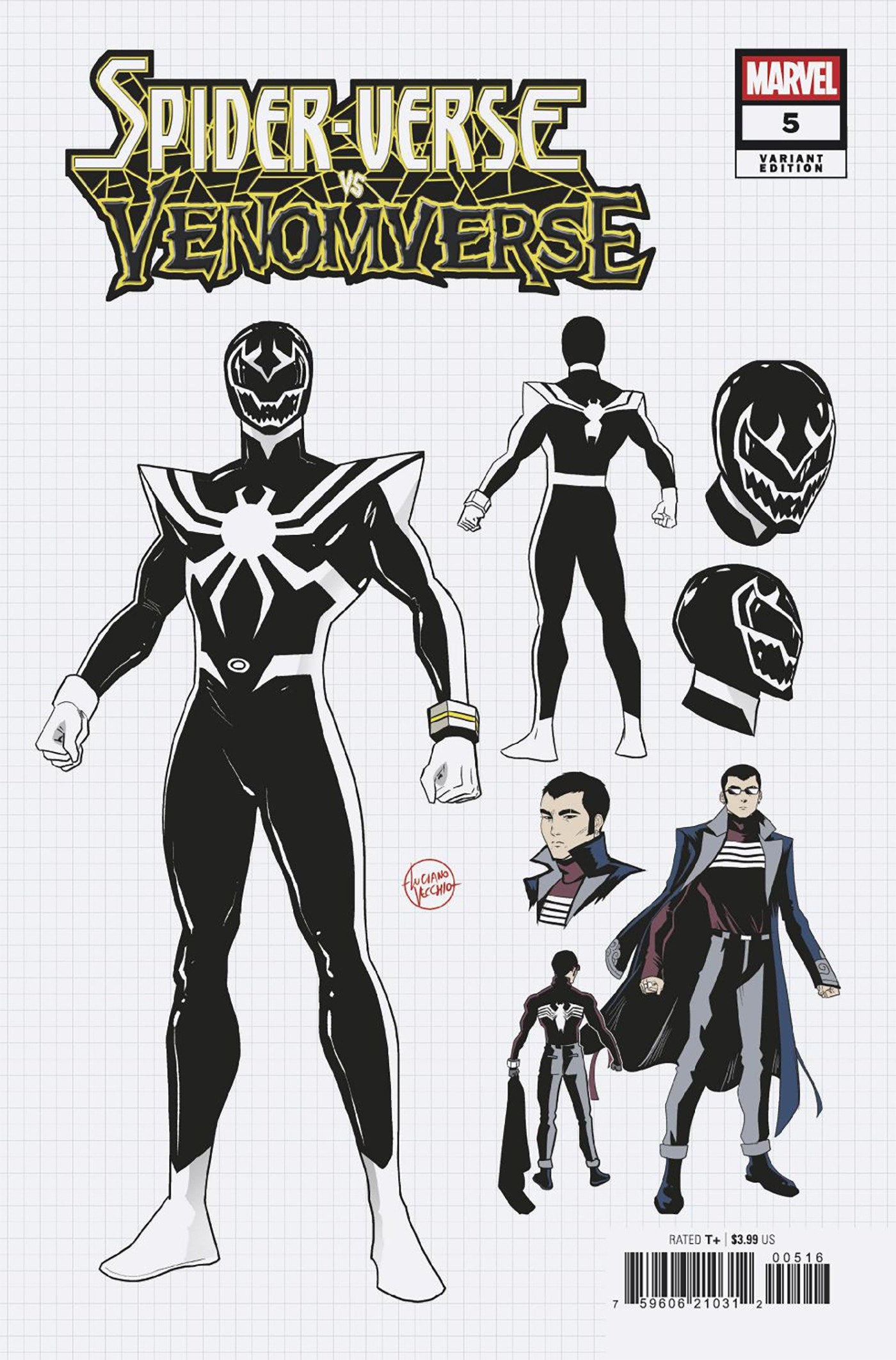 Spider Verse vs. Venomverse #5 1:10 Luciano Vecchio Design Variant