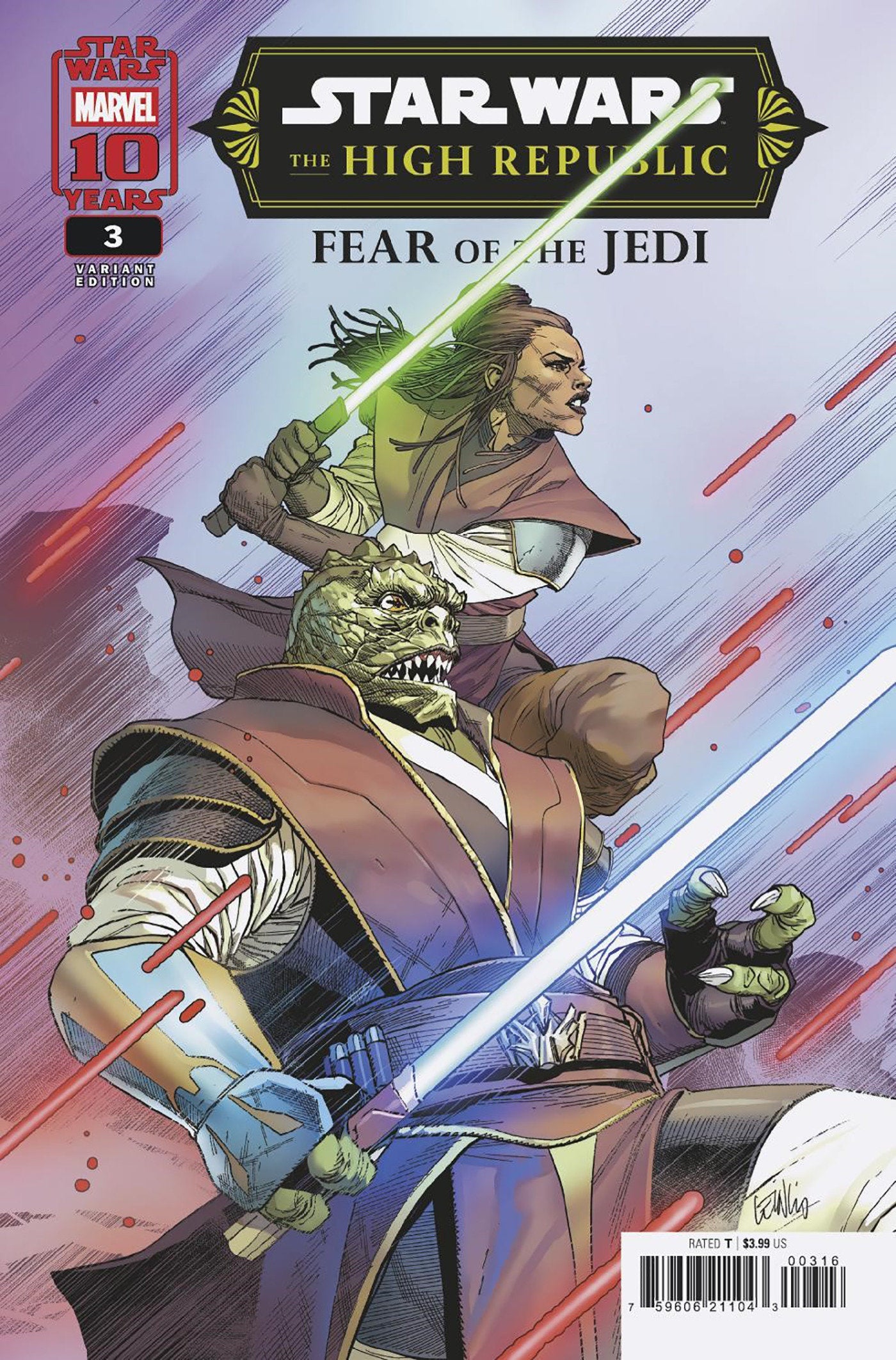 Star Wars: The High Republic - Fear Of The Jedi #3 1:25 Leinil Yu Variant