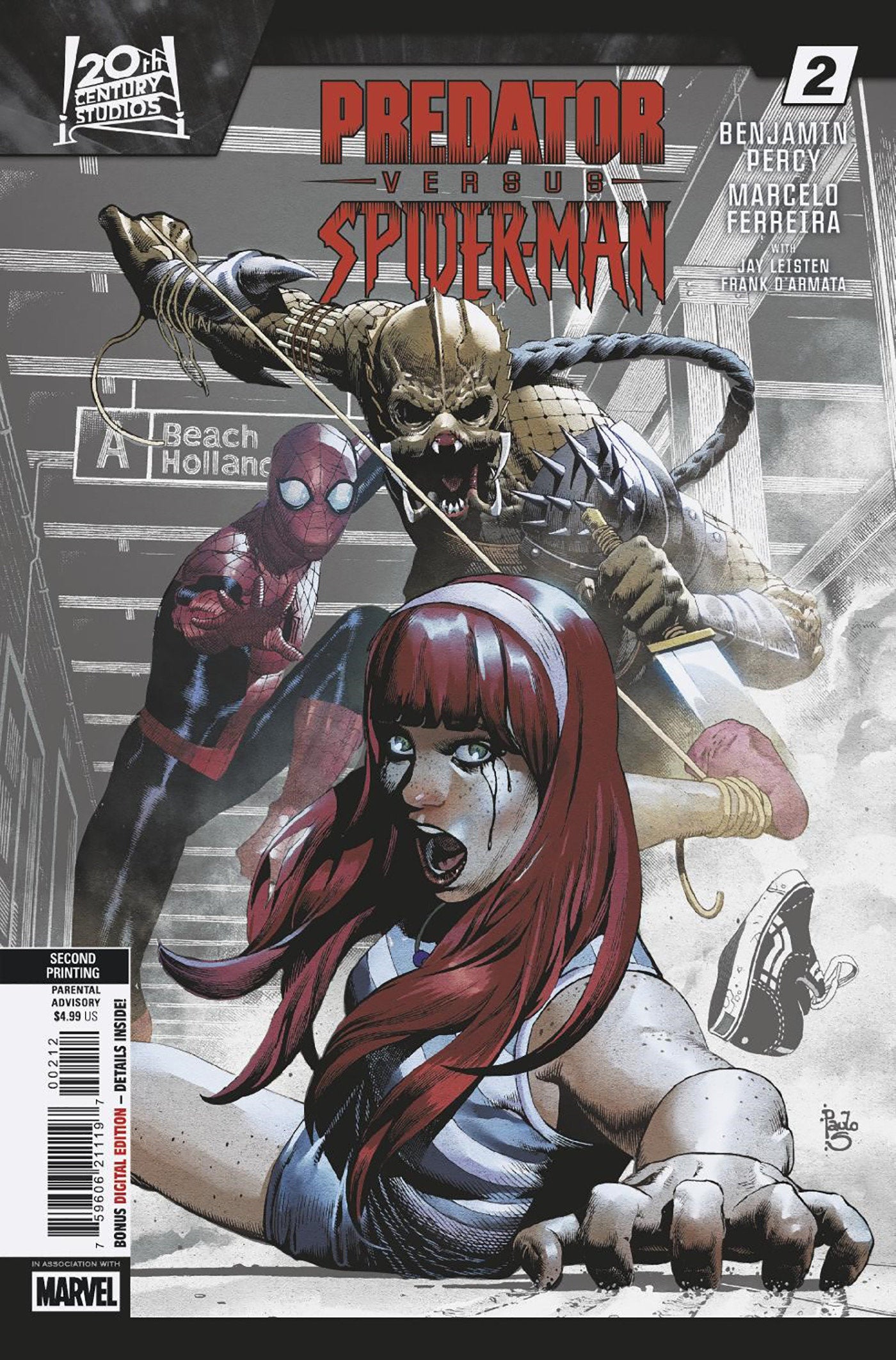 Predator vs. Spider-Man #2 Paulo Siqueira 2 Nd Printing Variant