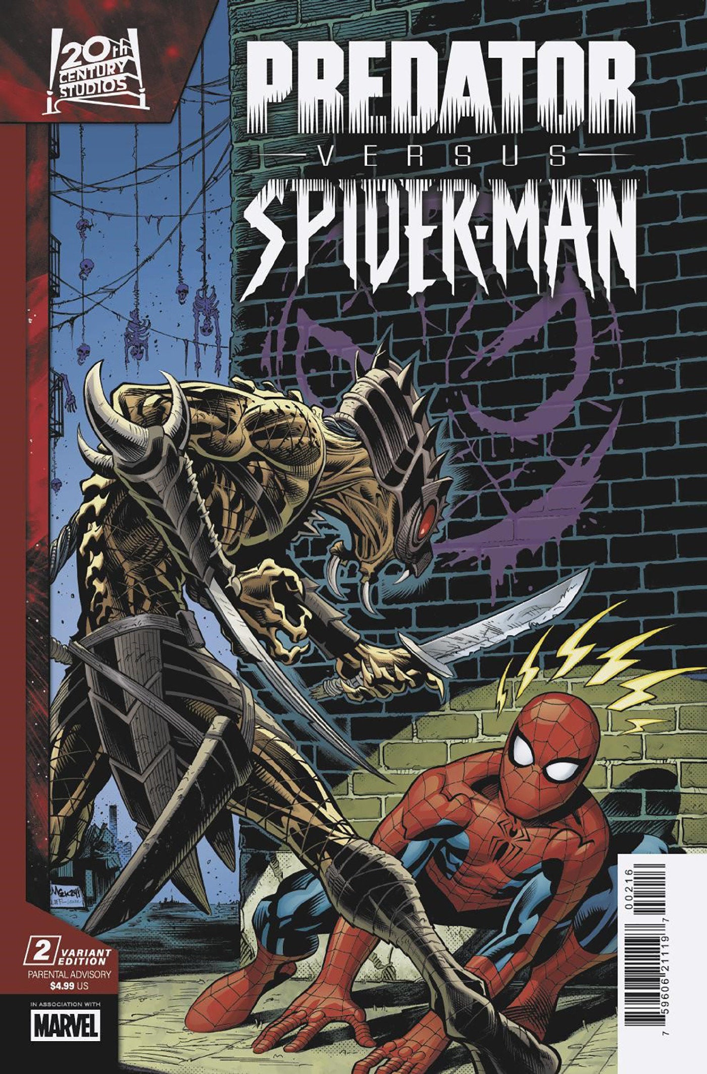 Predator vs. Spider-Man #2 1:25 Edition Mcguinness Variant