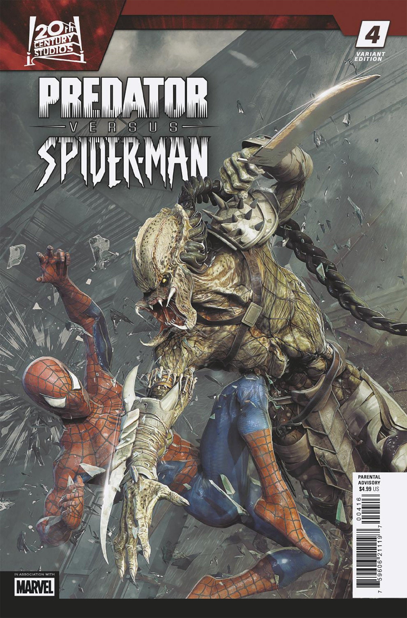 Predator vs. Spider-Man #4 1:25 Bjorn Barends Variant
