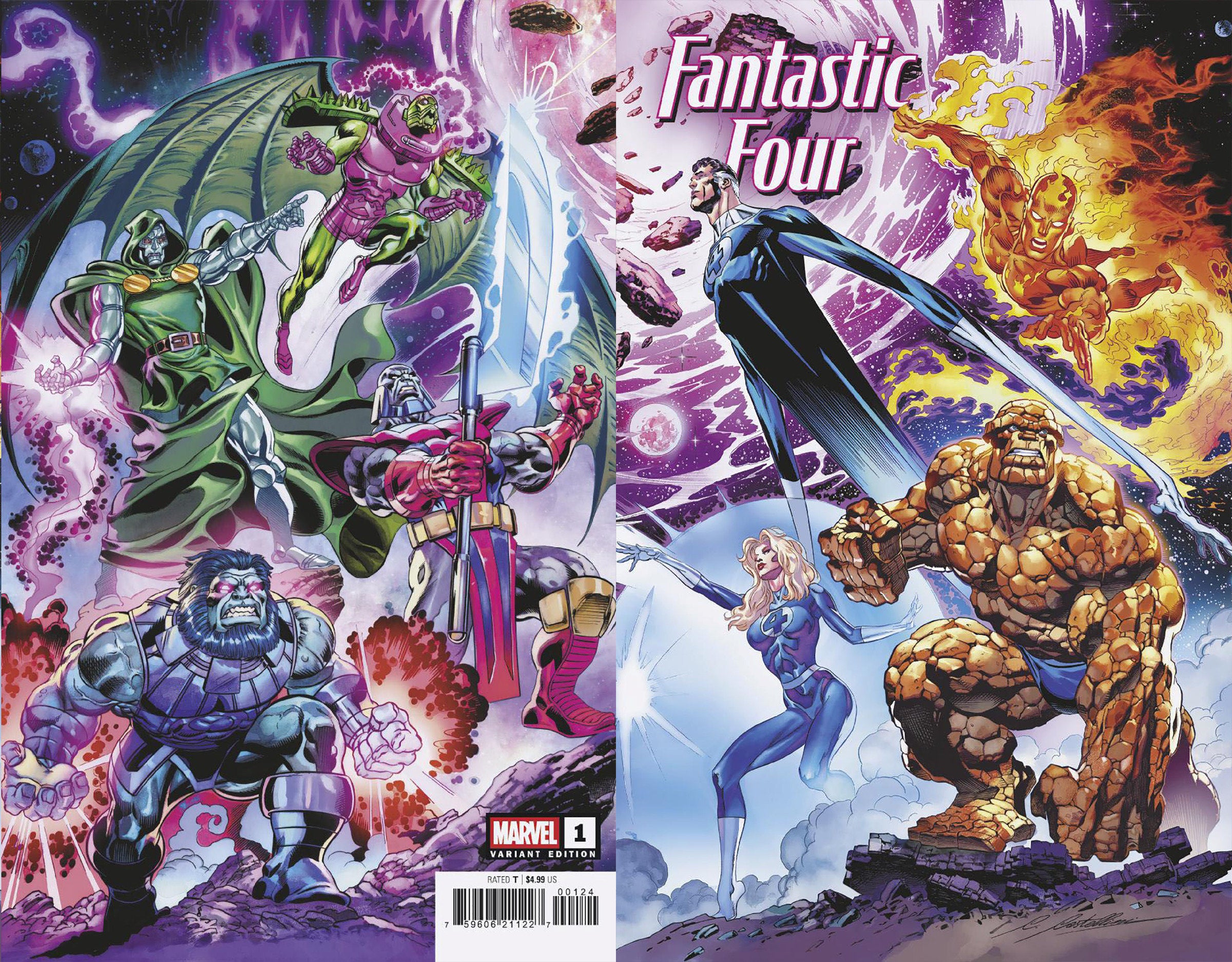 Fantastic Four #1 1:25 Claudio Castellini Wraparound Variant