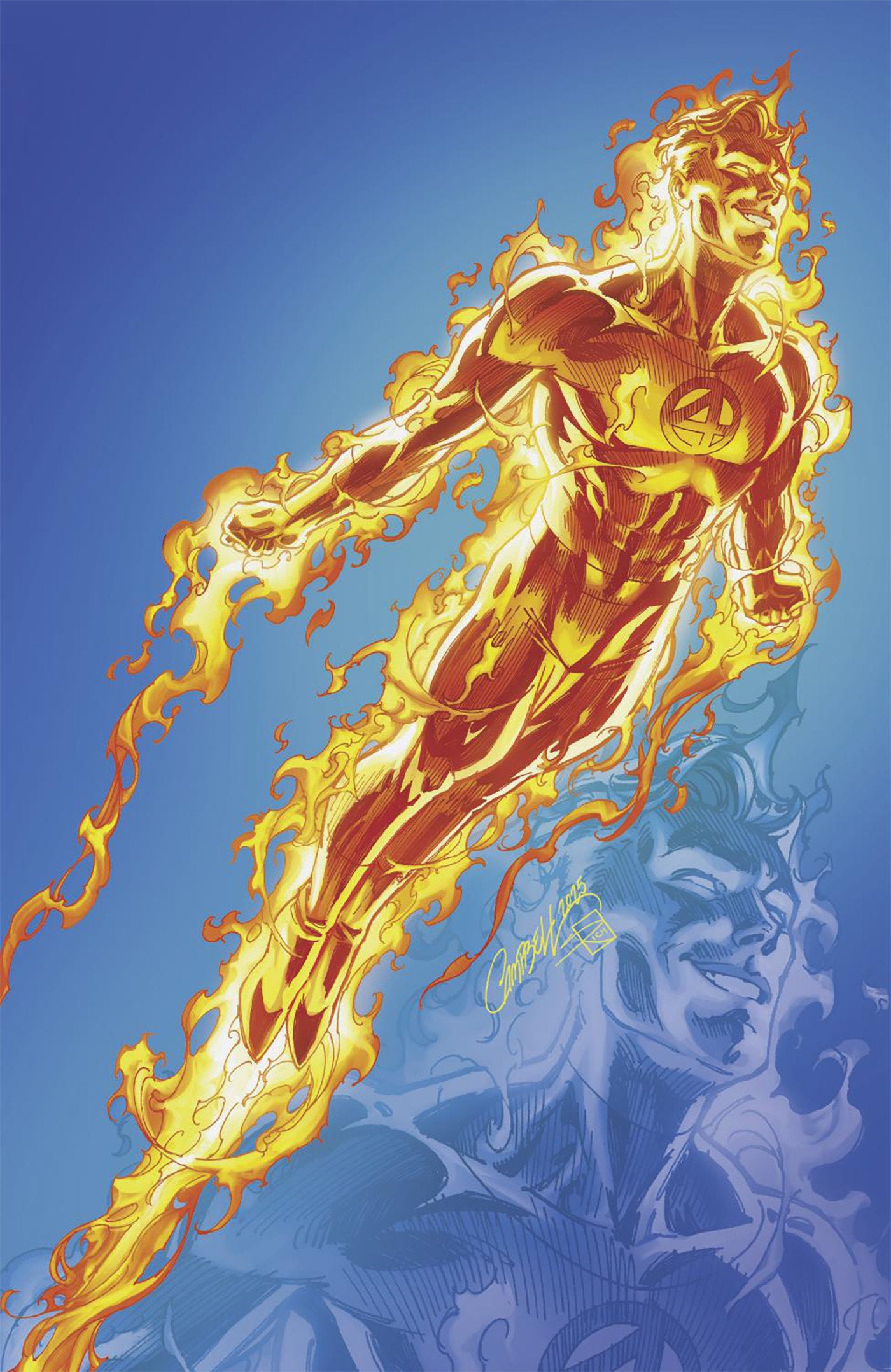 Fantastic Four #2 1:100 J. Scott Campbell Just Spectacular Collection Full Art Variant