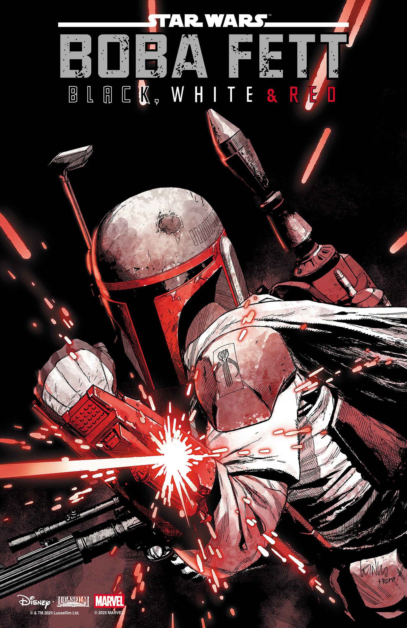 Star Wars: Boba Fett Black, White & Red #1 1:25 Leinil Yu Variant