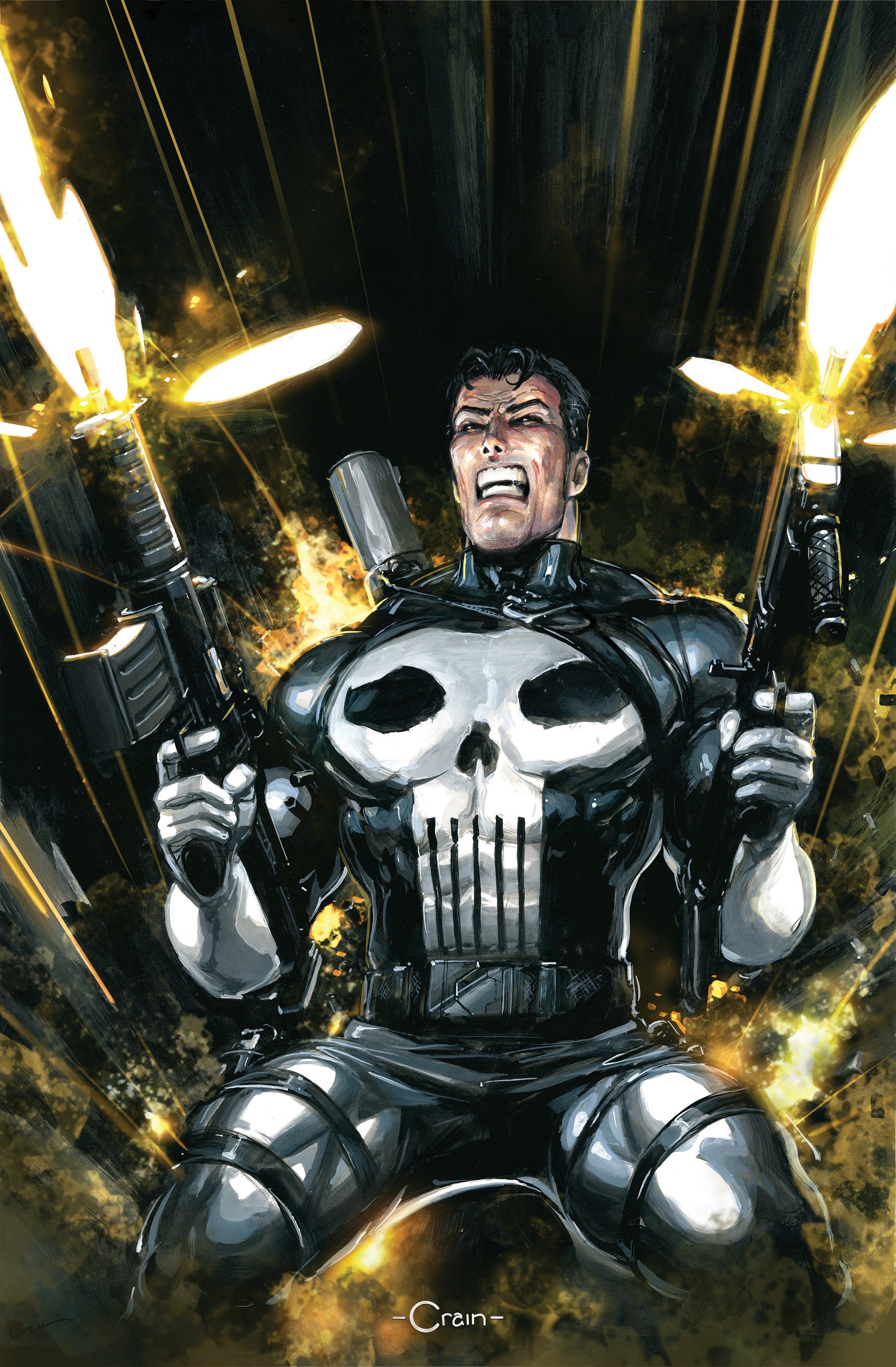 Punisher: Red Band #5 1:50 Clayton Crain Full Art Variant [Polybagged]