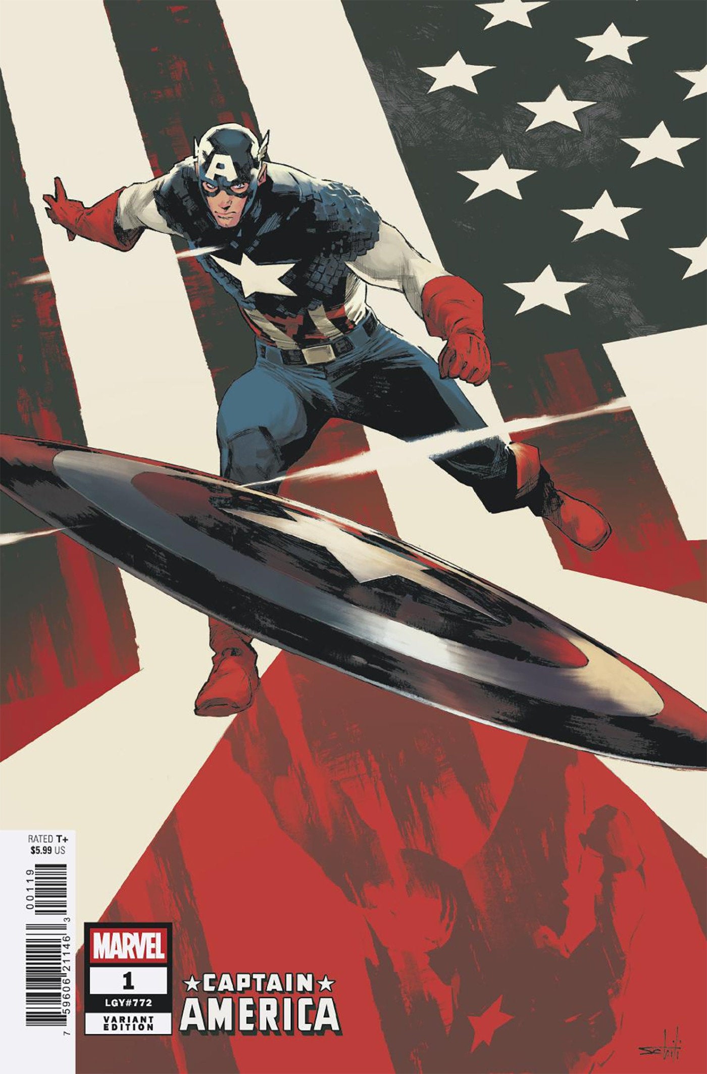 Captain America #1 1:25 Valerio Schiti Variant