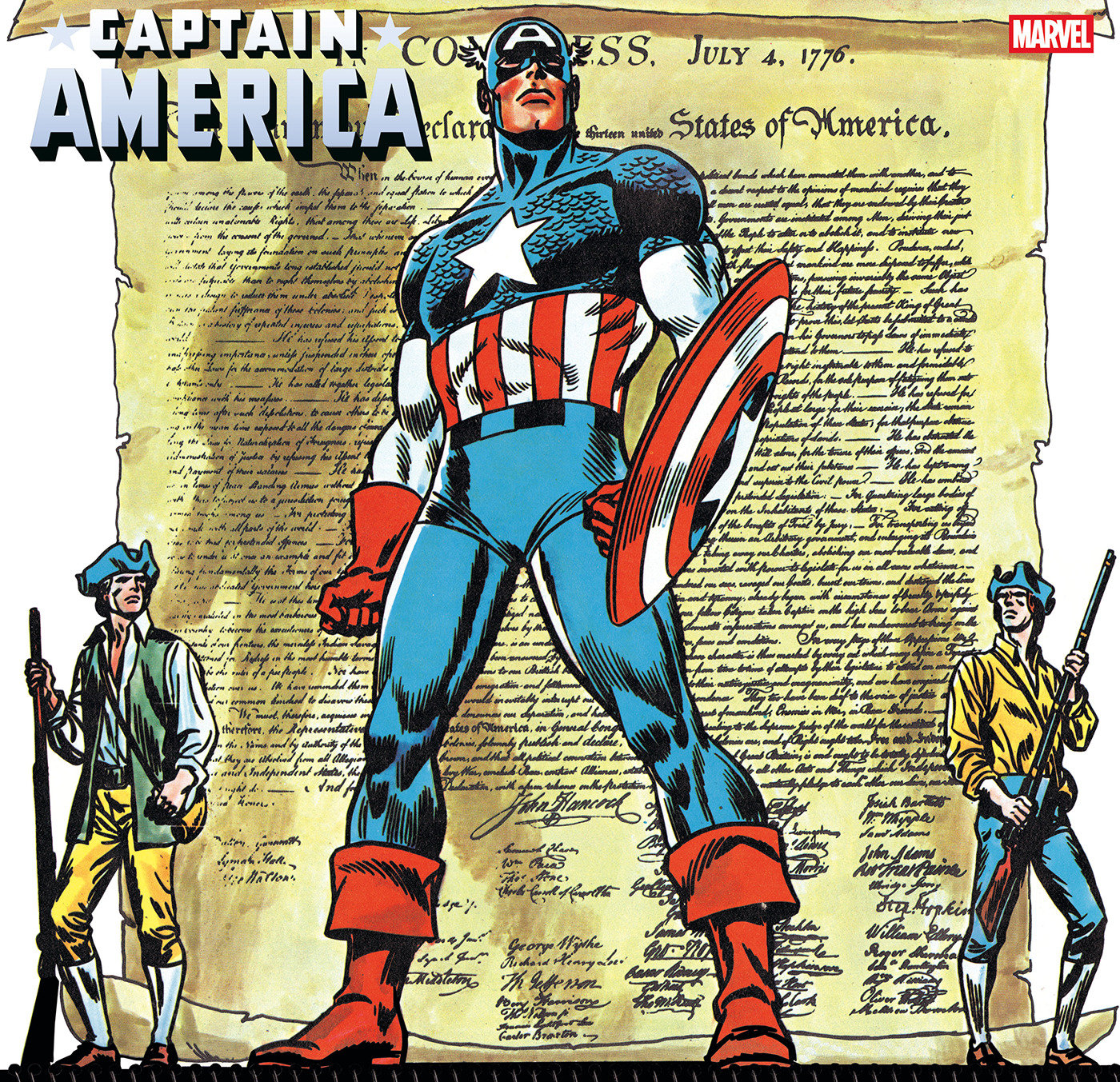 Captain America #13 1:50 John Romita Sr. Bicentennial Calendar Hidden Gem Variant [Arm]