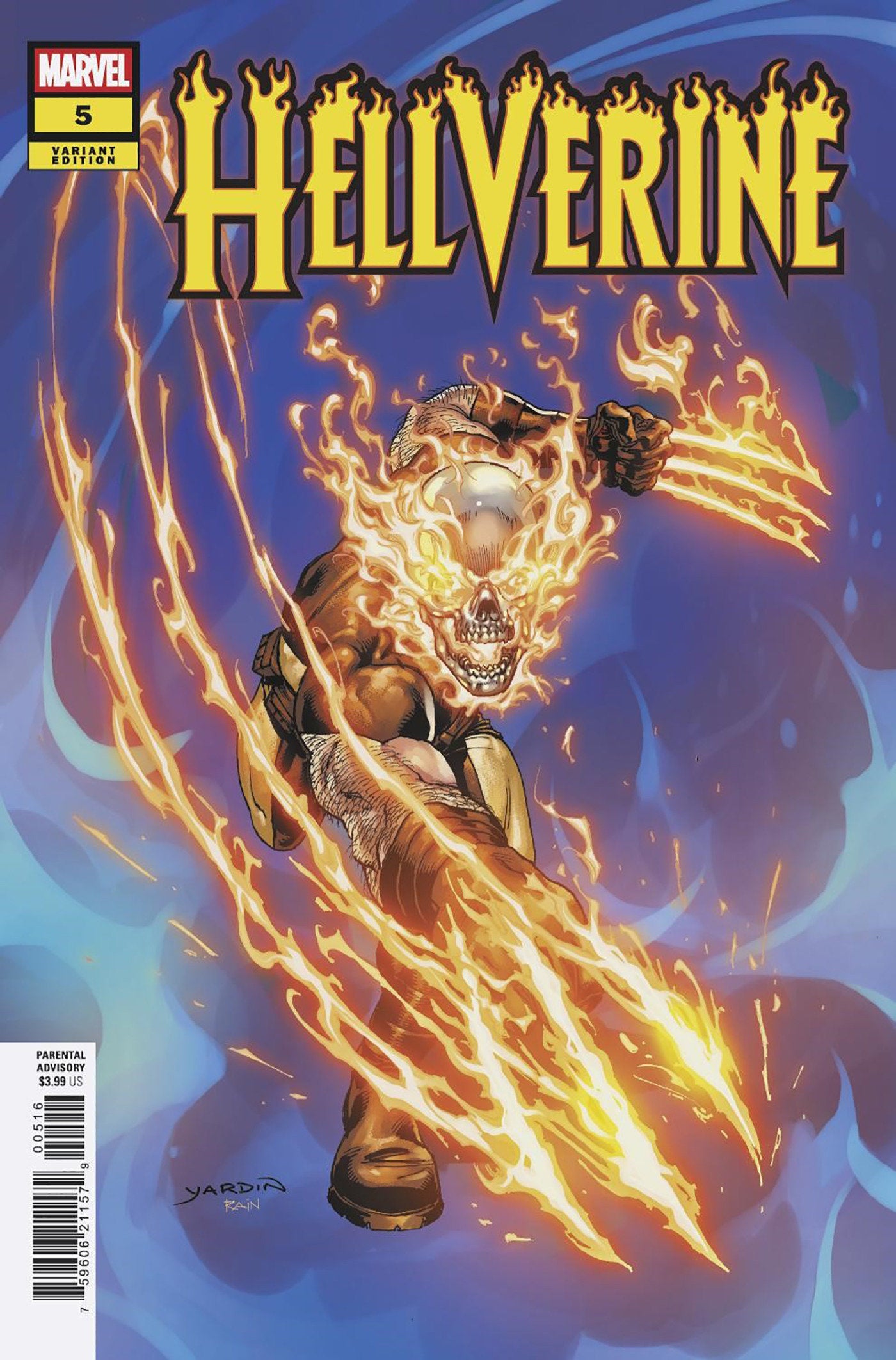 Hellverine #5 1:25 David Yardin Variant