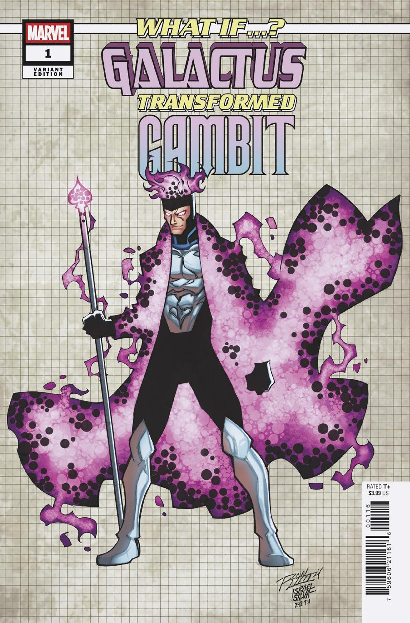 1:10 What If...? Galactus Transformed Gambit? #1 Ron Lim Design Variant