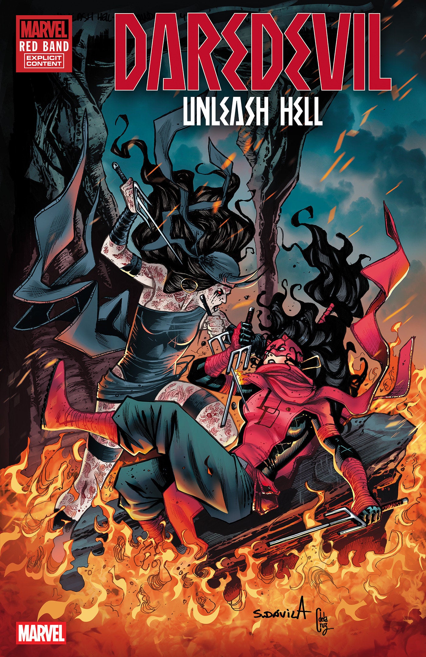 Daredevil: Unleash Hell - Red Band #4 Sergio Davila Variant [Polybagged]