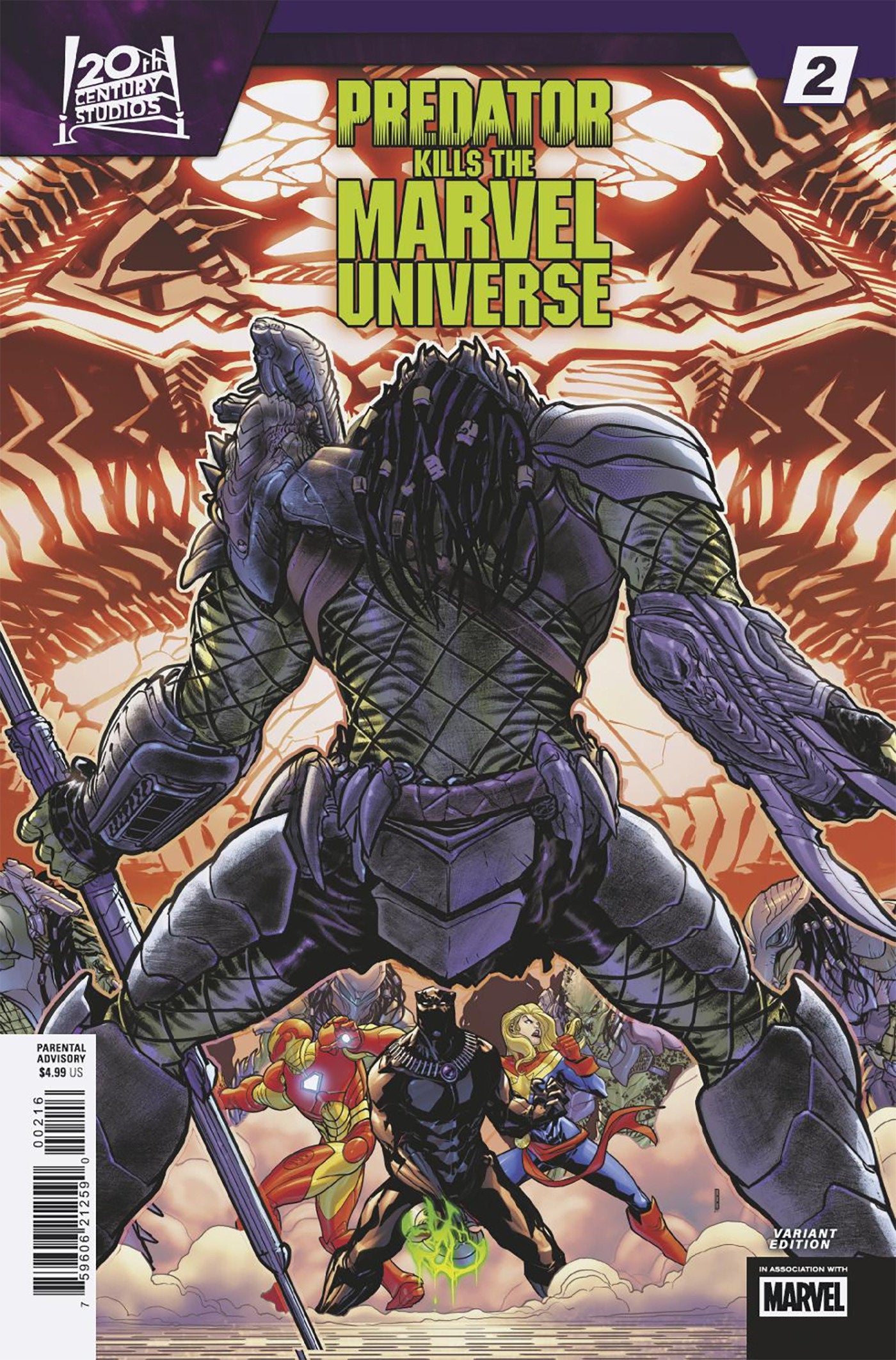 Predator Kills The Marvel Universe #2 1:25 David Baldeon Variant
