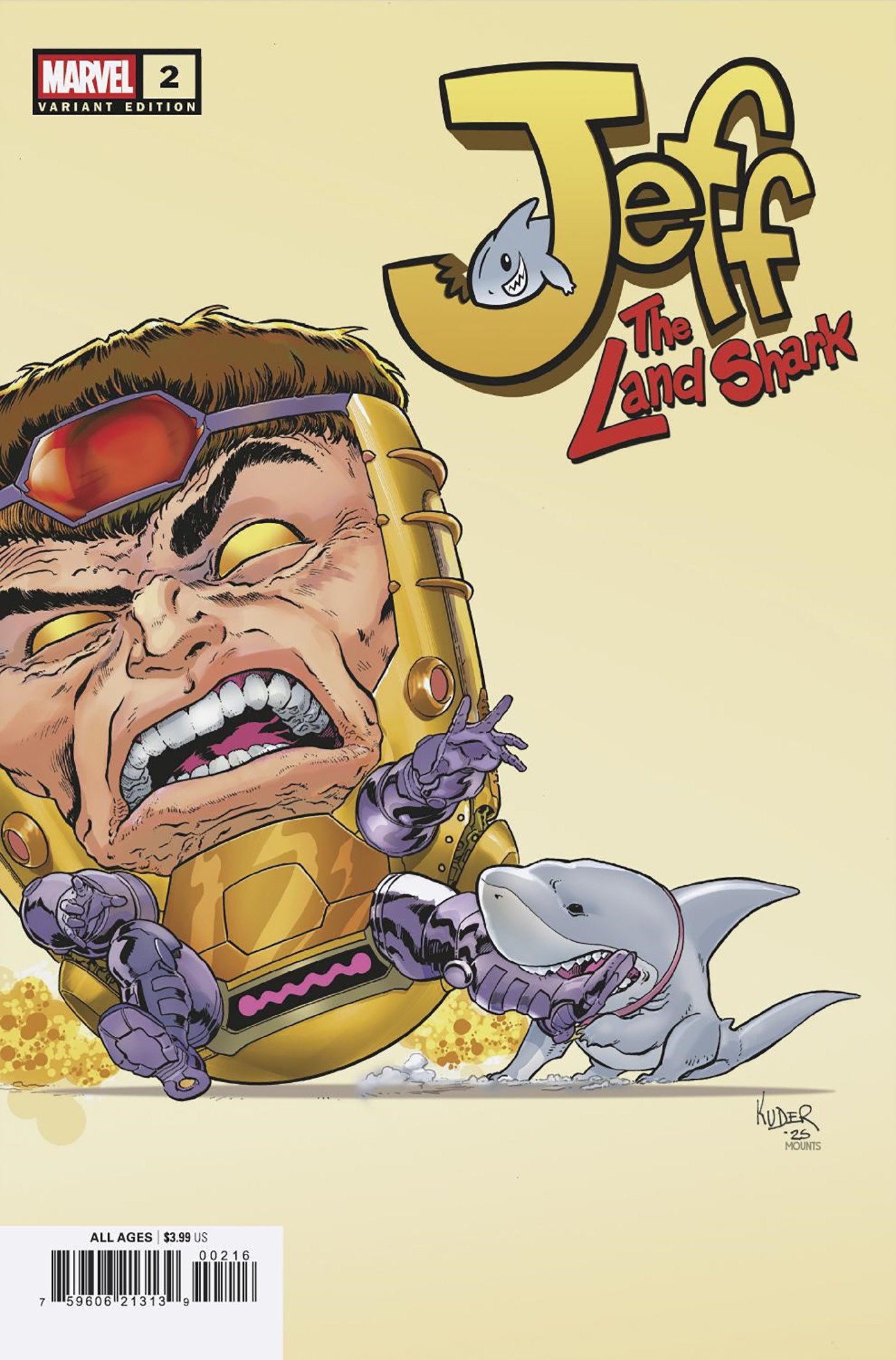 Jeff The Land Shark #2 1:25 Aaron Kuder Variant
