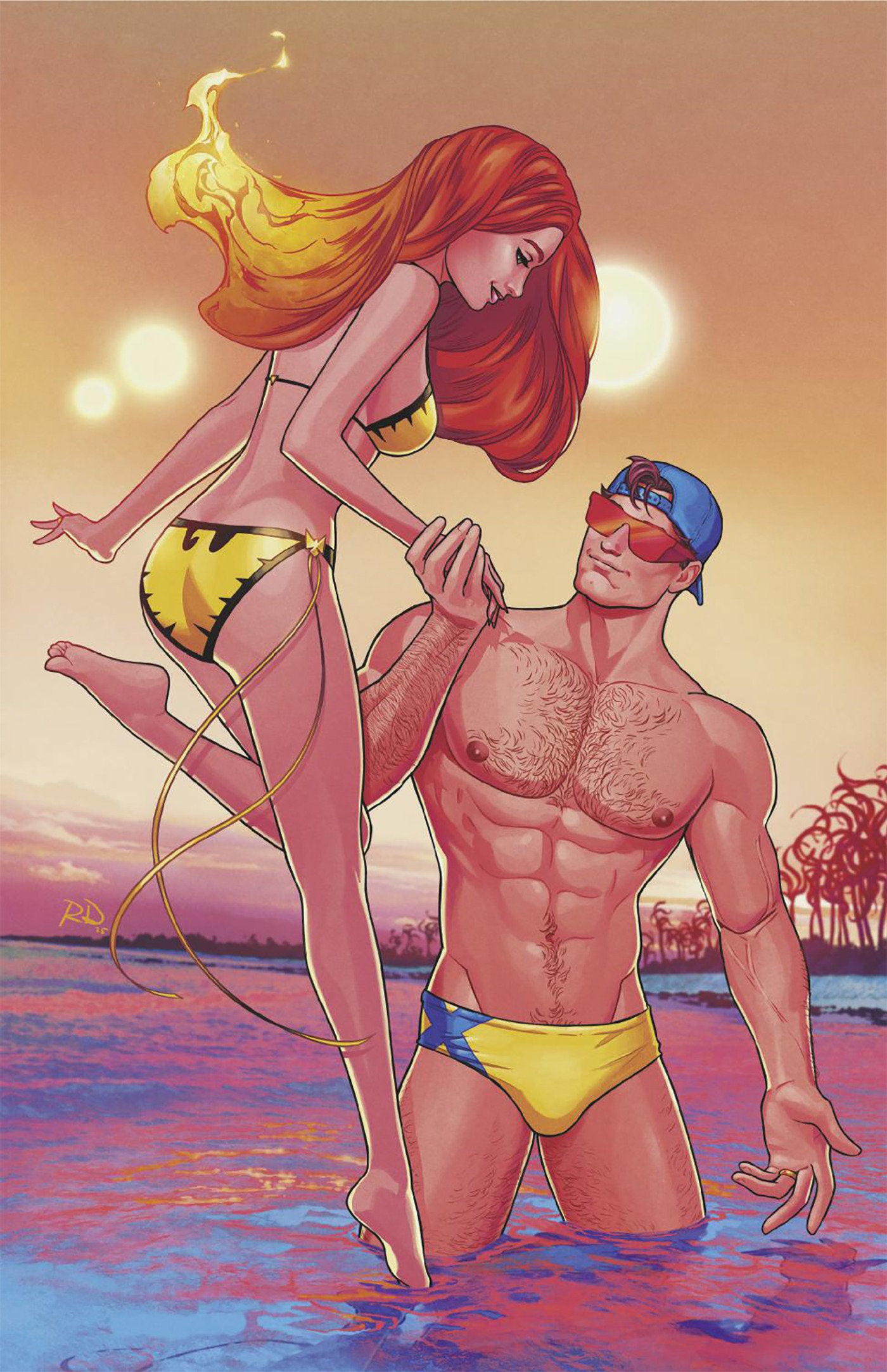 Marvel Swimsuit Special: Friends, Foes & Rivals #1 1:50 Russell Dauterman Full Art Variant