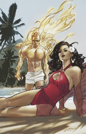 Marvel Swimsuit Special: Friends, Foes & Rivals #1 1:100 Pablo Villalobos Full Art Variant (Damaged)
