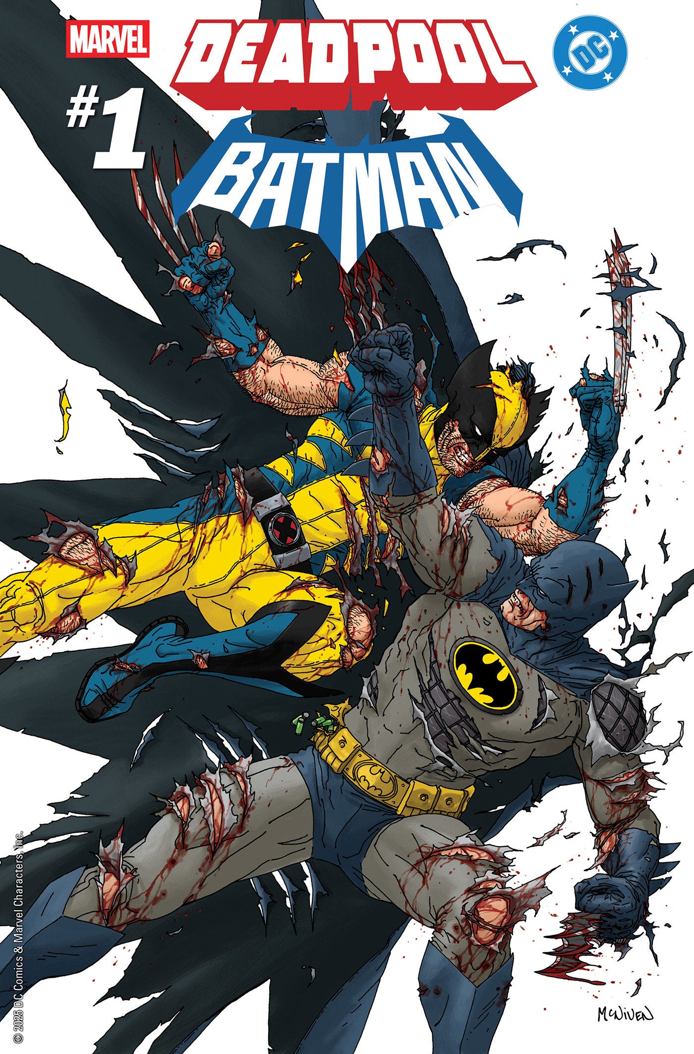 Marvel/DC: Deadpool/Batman #1 1:25 Steve Mcniven Variant