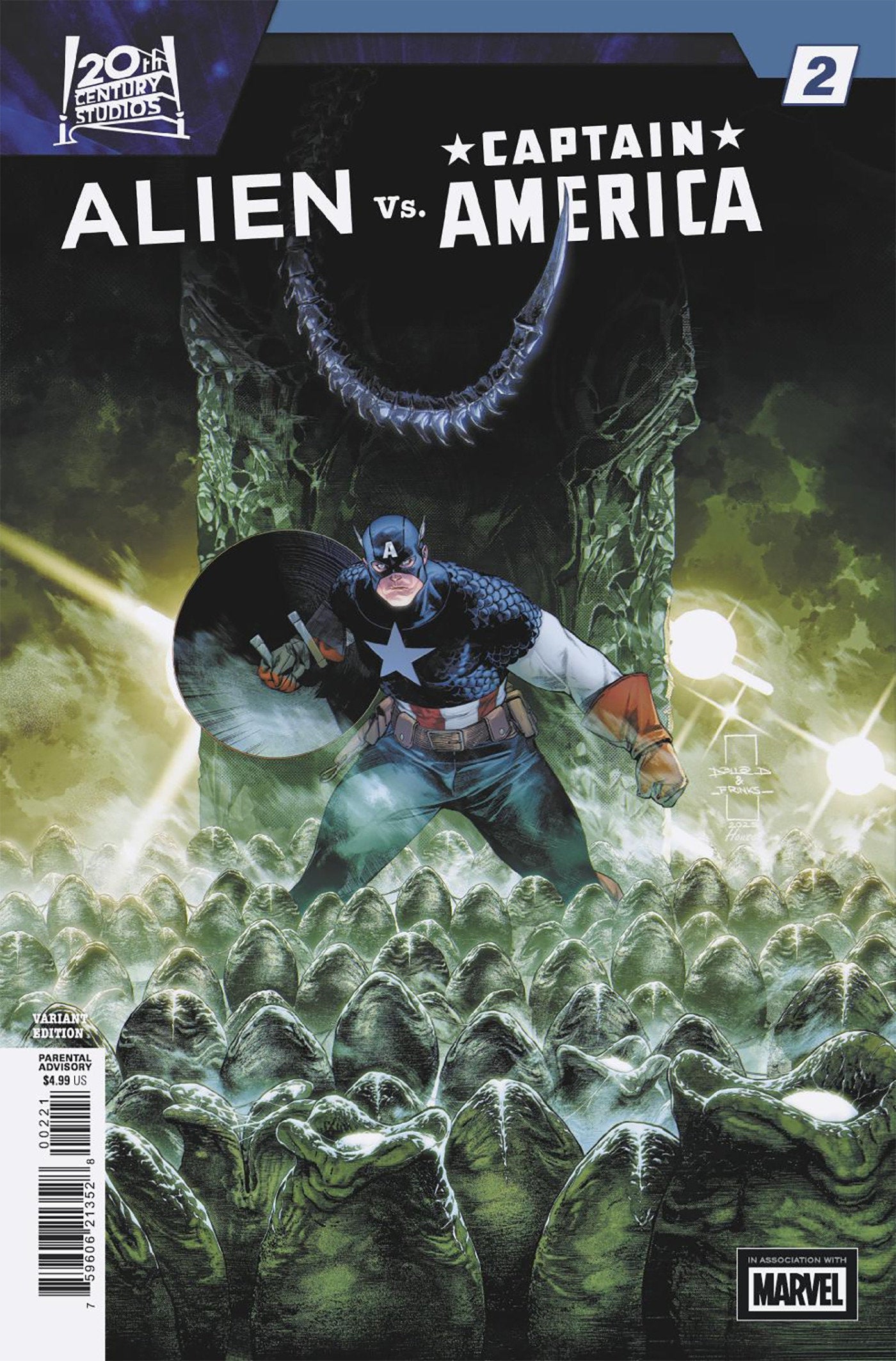 Alien vs. Captain America #2 Diazalpizar Variant