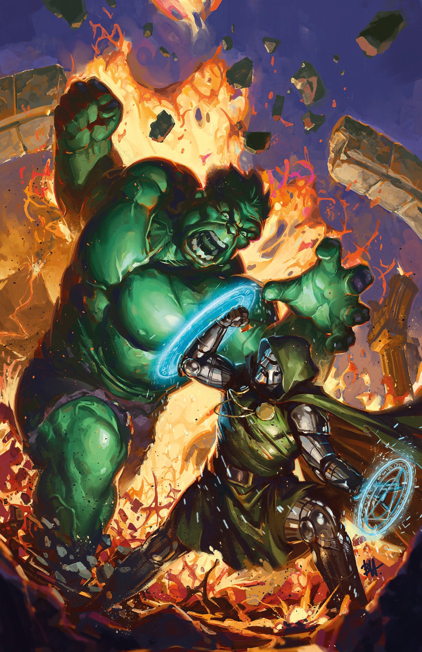 Doom All On One #1 1:50 Ben Harvey Full Art Variant