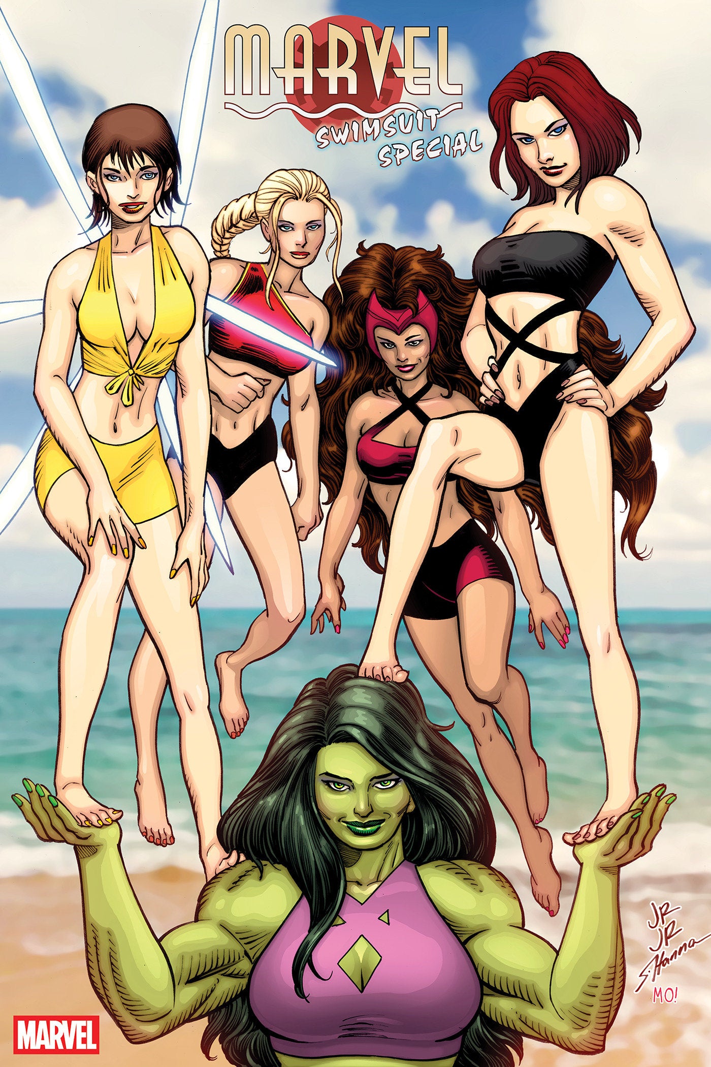 Marvel Swimsuit Special: Brand New Beach Day #1 1:25 John Romita Jr. Variant (VF/NM)
